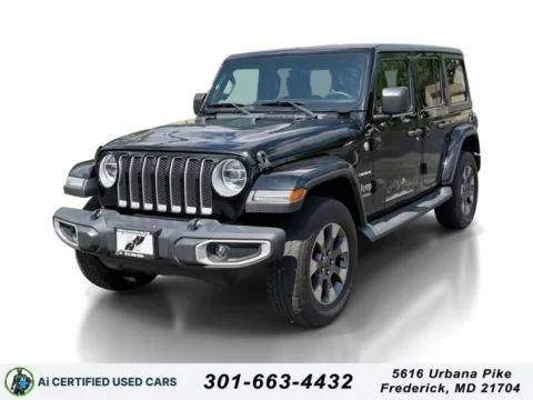 Black 2019 Jeep Wrangler Unlimited Sahara for sale in Frederick, MD
