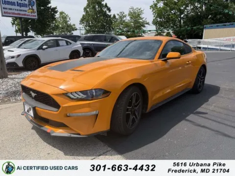 Orange 2018 Ford Mustang EcoBoost for sale in Frederick, MD