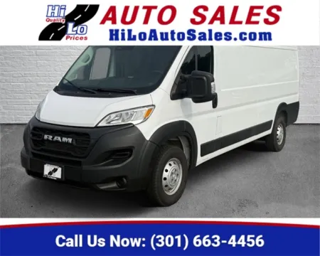 White 2023 Ram ProMaster 3500 High Roof for sale in Frederick, MD