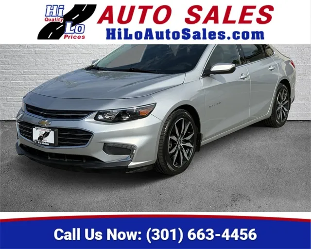 Silver 2018 Chevrolet Malibu LT for sale in Frederick, MD