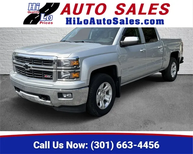 Silver 2015 Chevrolet Silverado 1500 LT for sale in Frederick, MD