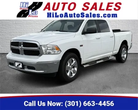 White 2019 Ram 1500 Classic SLT for sale in Frederick, MD