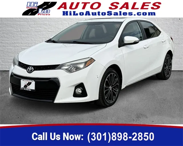 Red 2016 Toyota Corolla S Plus for sale in Frederick, MD