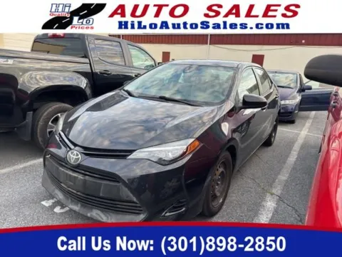 Black 2018 Toyota Corolla LE for sale in Frederick, MD