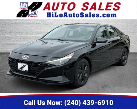 Black 2021 Hyundai Elantra SEL for sale in Frederick, MD