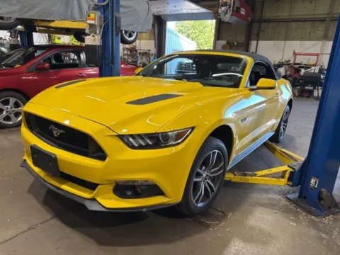 Yellow 2015 Ford Mustang GT Premium for sale in Frederick, MD