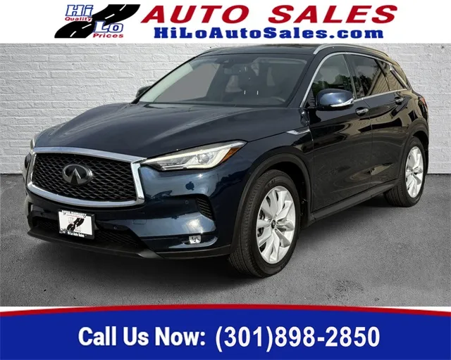 Blue 2019 INFINITI QX50 ESSENTIAL for sale in Frederick, MD
