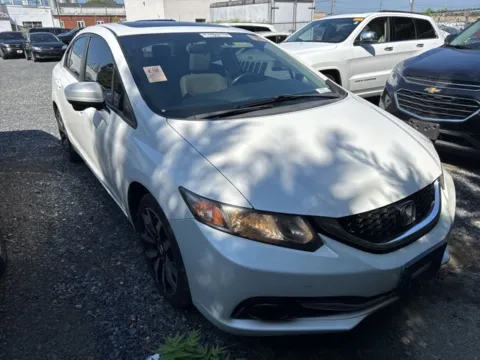 White 2015 Honda Civic EX-L for sale in Frederick, MD