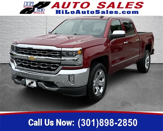 Red 2018 Chevrolet Silverado 1500 LTZ for sale in Frederick, MD