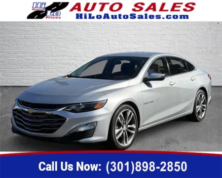 Silver 2021 Chevrolet Malibu LT for sale in Frederick, MD