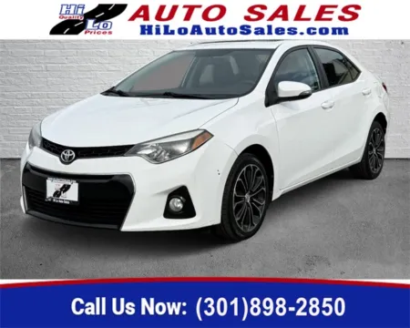 Red 2016 Toyota Corolla S Plus for sale in Frederick, MD