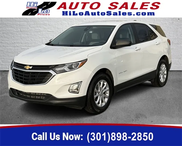 White 2021 Chevrolet Equinox LS for sale in Frederick, MD