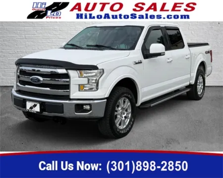 White 2017 Ford F-150 Lariat for sale in Frederick, MD