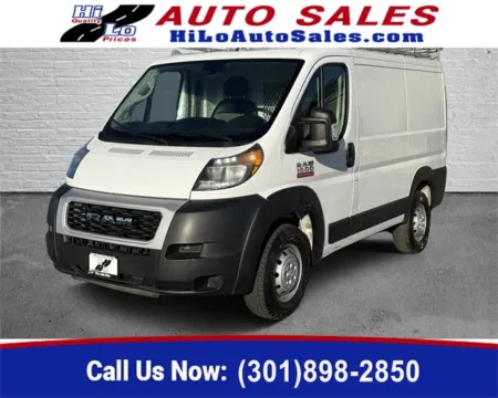 White 2021 Ram ProMaster 1500 Low Roof for sale in Frederick, MD