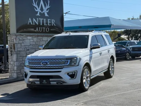 White 2019 FORD EXPEDITION PLATINUM for sale in Kerrville, TX