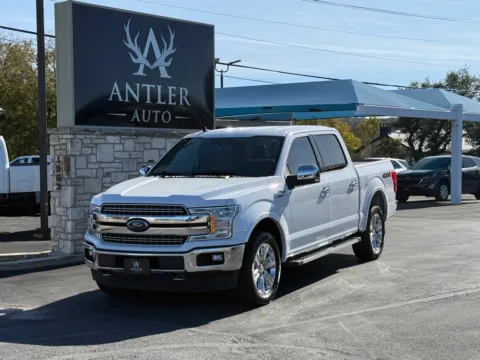White 2019 FORD F-150 LARIAT for sale in Kerrville, TX