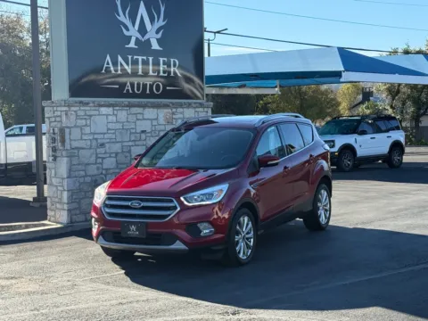 Red 2017 FORD ESCAPE TITANIUM for sale in Kerrville, TX