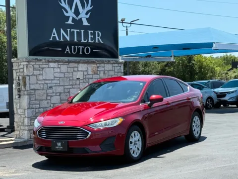 Red 2019 FORD FUSION S for sale in Kerrville, TX
