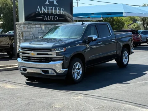 Gray 2019 CHEVROLET SILVERADO 1500 LTZ for sale in Kerrville, TX