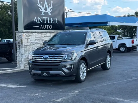 Gray 2018 FORD EXPEDITION LIMITED for sale in Kerrville, TX