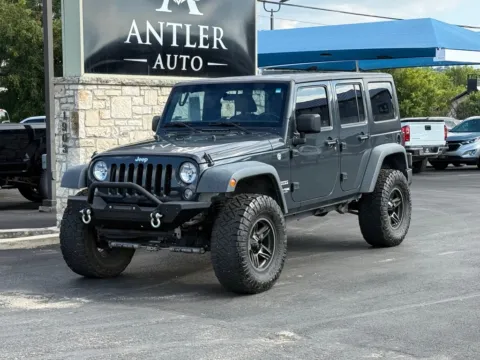 Black 2018 JEEP WRANGLER UNLIMI SPORT for sale in Kerrville, TX