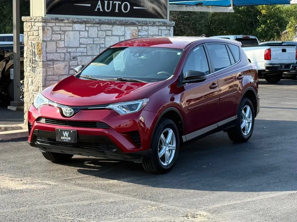 Red 2018 TOYOTA RAV4 LE for sale in Kerrville, TX