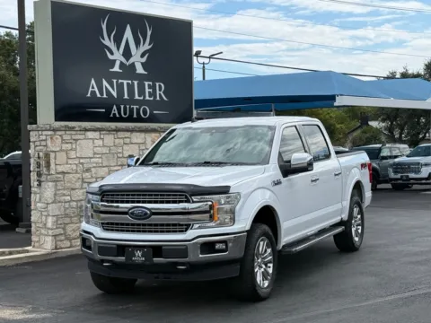 White 2019 FORD F-150 LARIAT for sale in Kerrville, TX