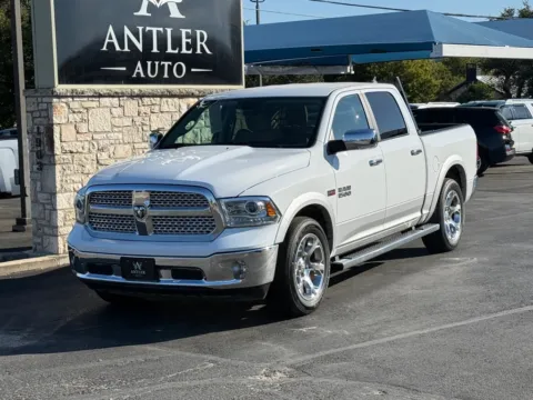 White 2017 RAM 1500 LARAMIE for sale in Kerrville, TX