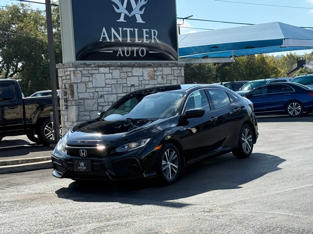 Black 2020 HONDA CIVIC LX for sale in Kerrville, TX