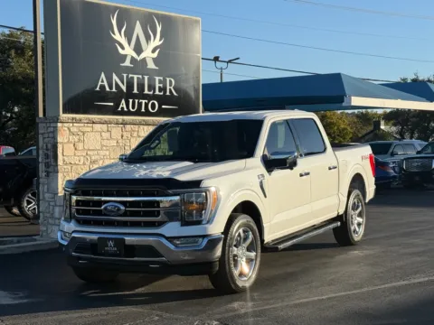 White 2021 FORD F-150 LARIAT for sale in Kerrville, TX