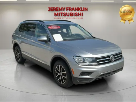Silver 2021 Volkswagen Tiguan 2.0T SE for sale in Kansas City, MO