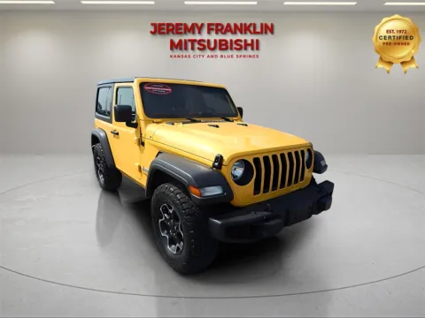 Yellow 2019 Jeep Wrangler Sport S for sale in Kansas City, MO