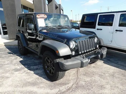 Black 2016 Jeep Wrangler Willys Wheeler for sale in Kansas City, MO