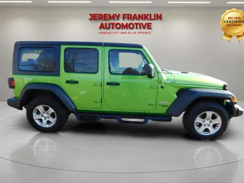 Photos of 2018 Jeep Wrangler Unlimited Sport S for sale in Blue Springs, MO at Jeremy Franklin Automotive of Blue Springs