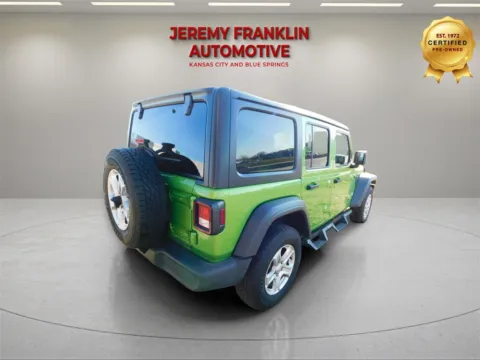 Another view of 2018 Jeep Wrangler Unlimited Sport S for sale in Blue Springs, MO at Jeremy Franklin Automotive of Blue Springs
