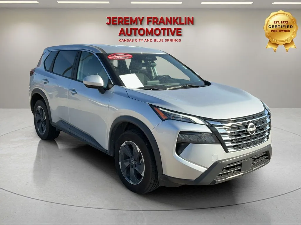 Silver 2024 Nissan Rogue SV for sale in Blue Springs, MO