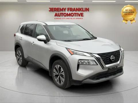 Silver 2023 Nissan Rogue SV for sale in Blue Springs, MO