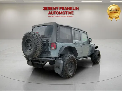 Another view of 2015 Jeep Wrangler Unlimited Sport for sale in Blue Springs, MO at Jeremy Franklin Automotive of Blue Springs