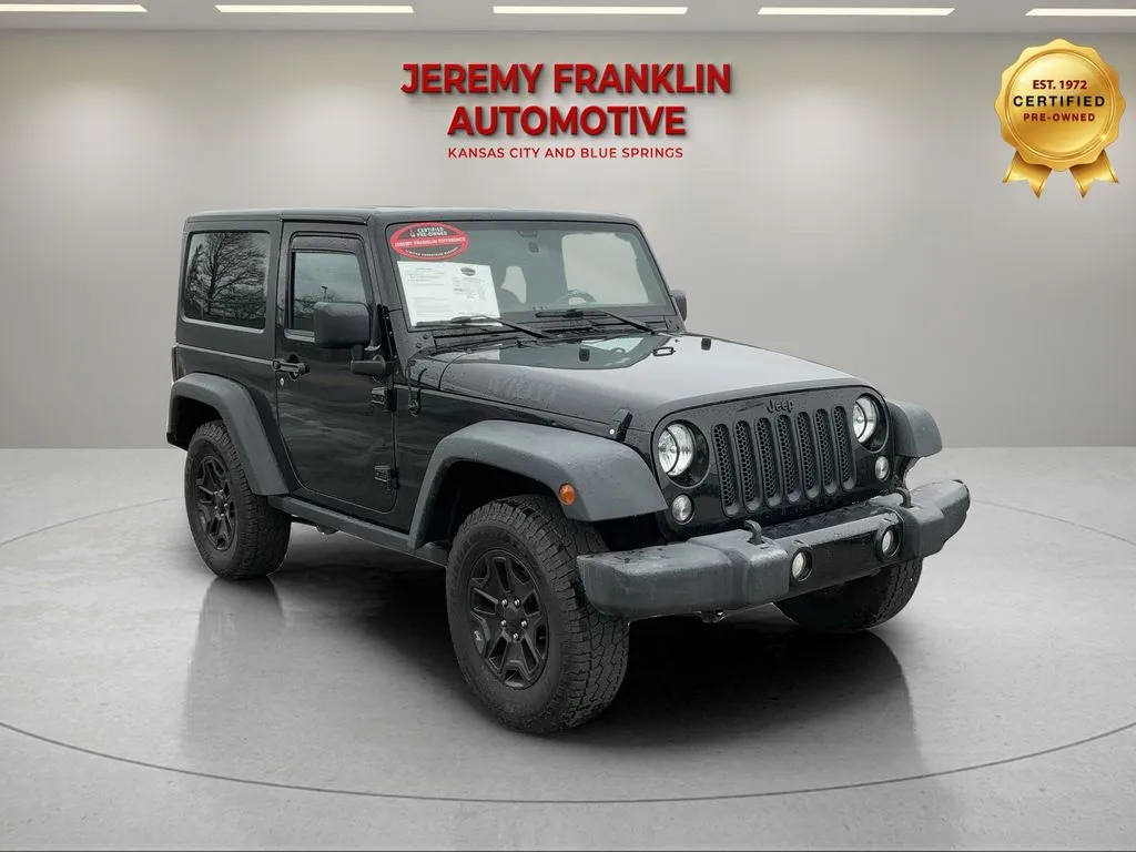 Black 2016 Jeep Wrangler Willys Wheeler for sale in Blue Springs, MO