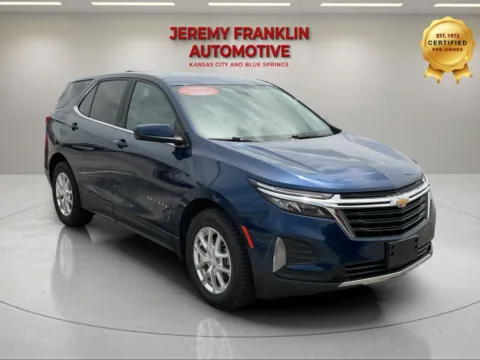 Blue 2022 Chevrolet Equinox LT for sale in Blue Springs, MO