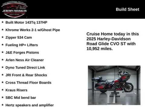 More photos of 2025 Harley-Davidson Road Glide CVO ST at Jeremy Franklin Automotive of Blue Springs, MO