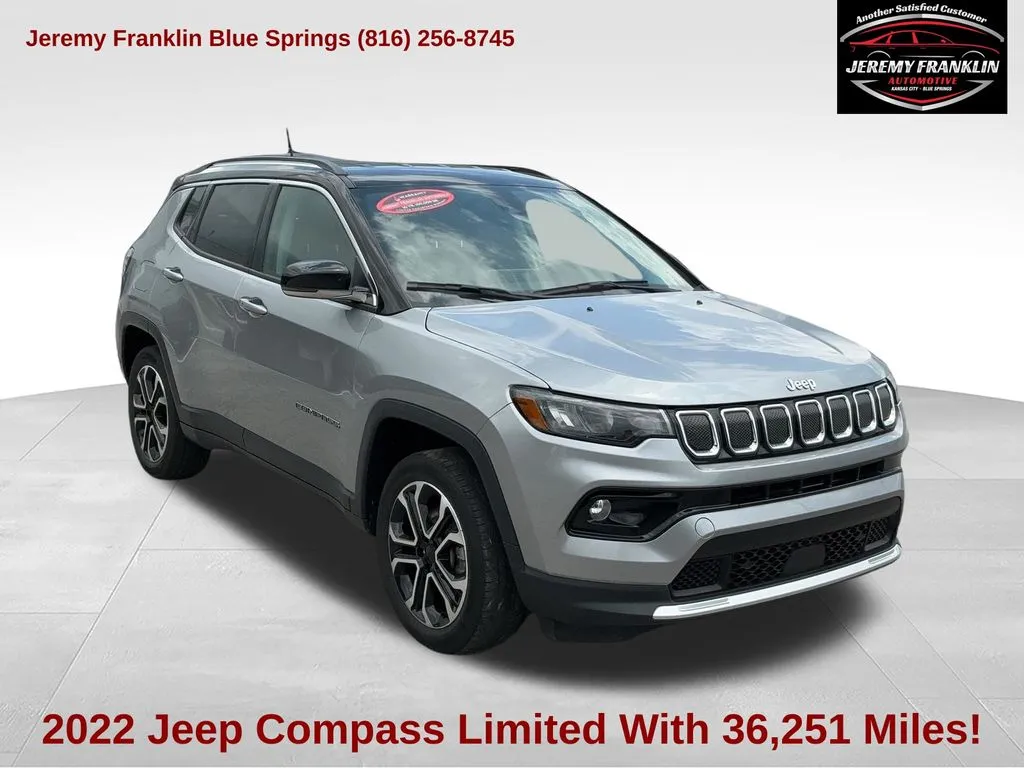Silver 2022 Jeep Compass Limited for sale in Blue Springs, MO