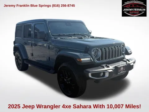 Blue 2025 Jeep Wrangler Sahara 4xe for sale in Blue Springs, MO