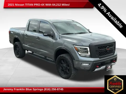 Gray 2021 Nissan Titan PRO-4X for sale in Blue Springs, MO
