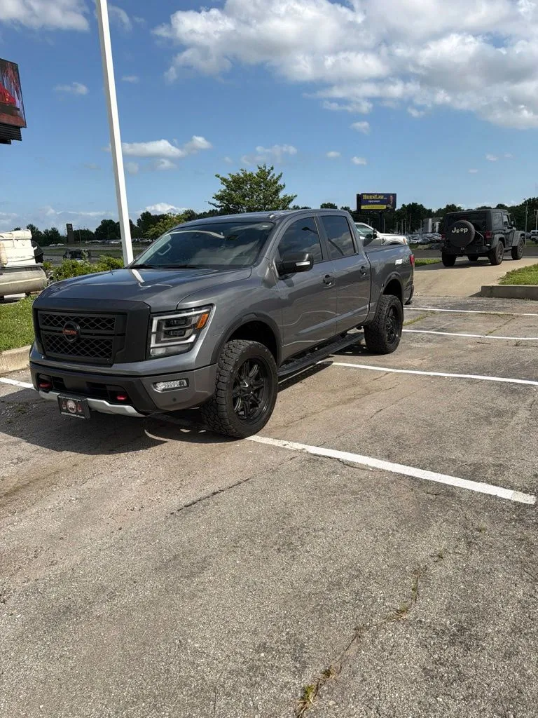 Gray 2021 Nissan Titan PRO-4X for sale in Blue Springs, MO