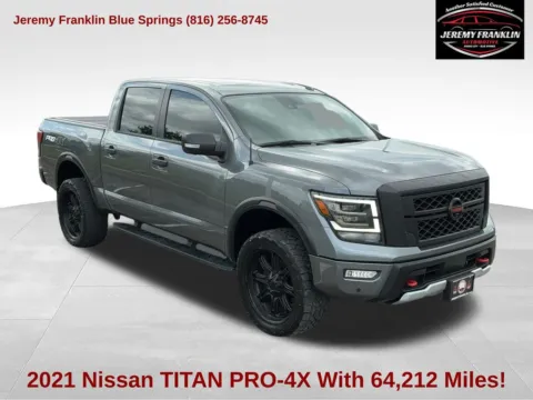 Gray 2021 Nissan Titan PRO-4X for sale in Blue Springs, MO