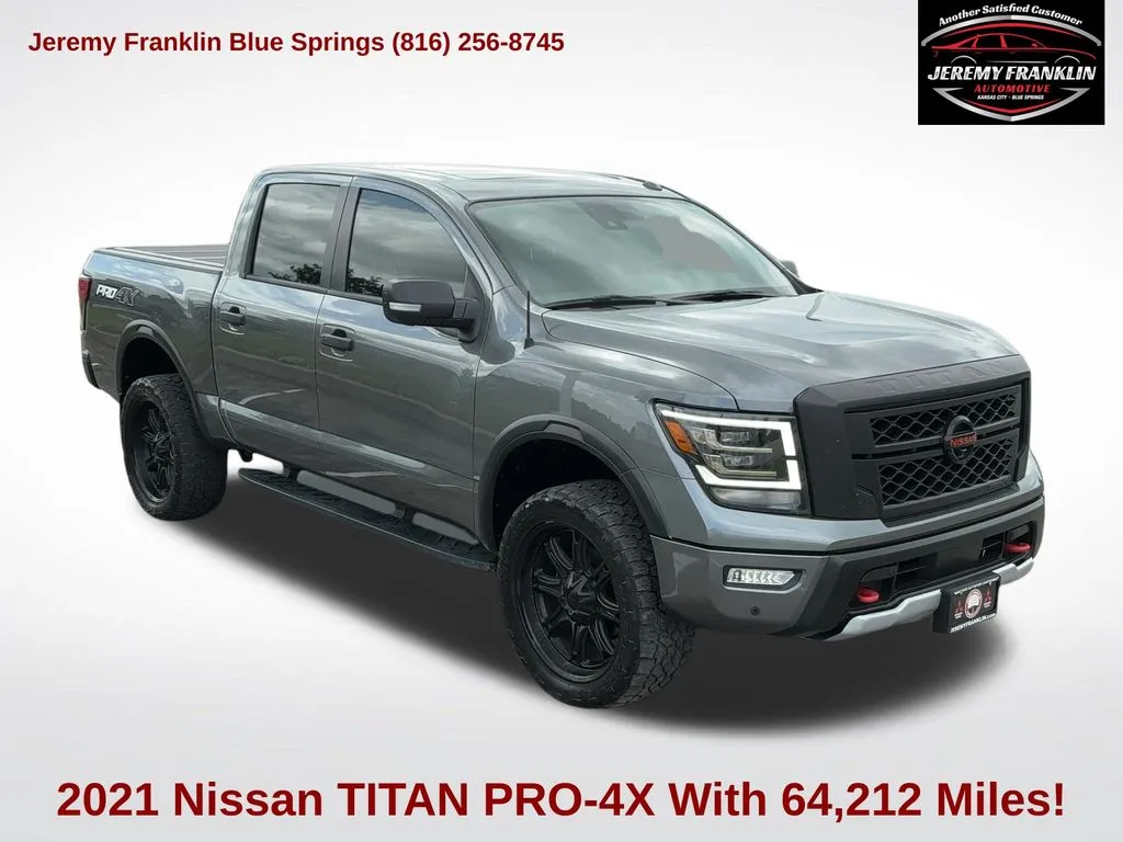 Gray 2021 Nissan Titan PRO-4X for sale in Blue Springs, MO