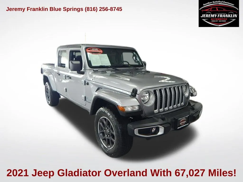 Silver 2021 Jeep Gladiator Overland for sale in Blue Springs, MO