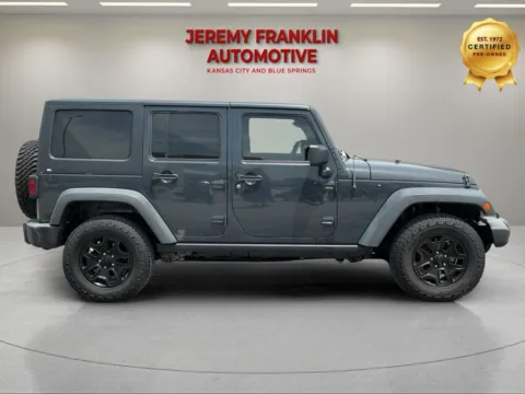 Photos of 2018 Jeep Wrangler JK Unlimited Willys Wheeler for sale in Blue Springs, MO at Jeremy Franklin Automotive of Blue Springs