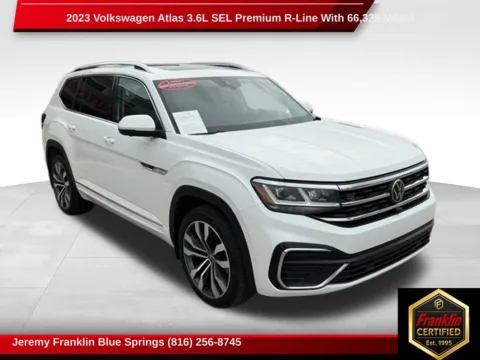White 2023 Volkswagen Atlas 3.6L V6 SEL Premium R-Line for sale in Blue Springs, MO